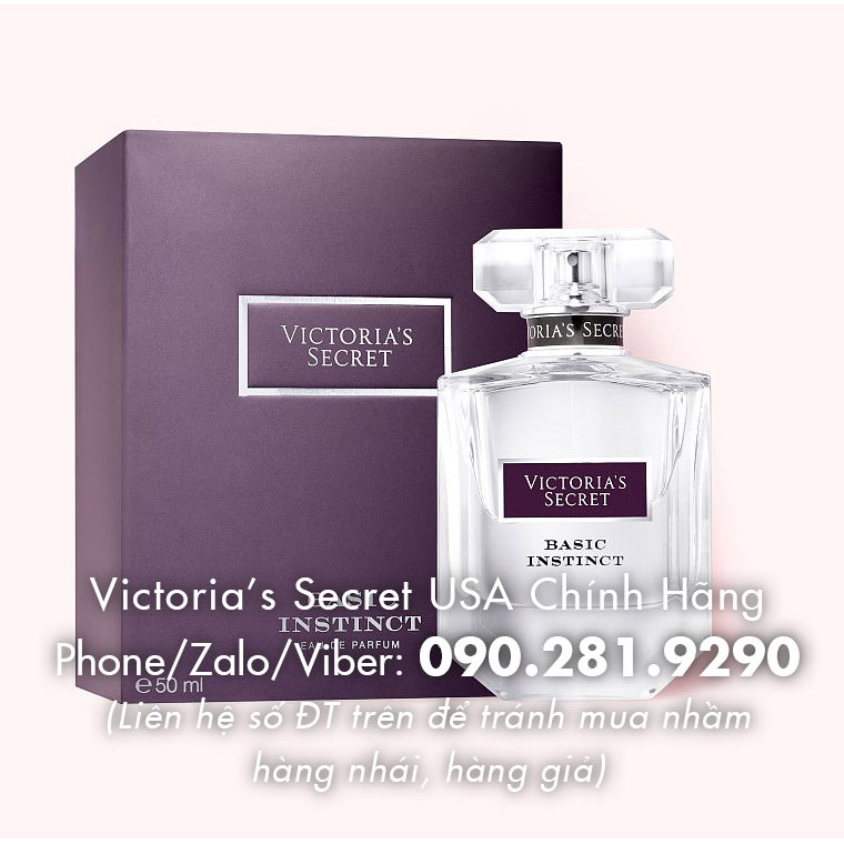 Nước hoa Basic Instinct 50mL, hương mận tím, quả mơ, những bông hoa huệ, cây hoắc hương vani - Victoria's Secret