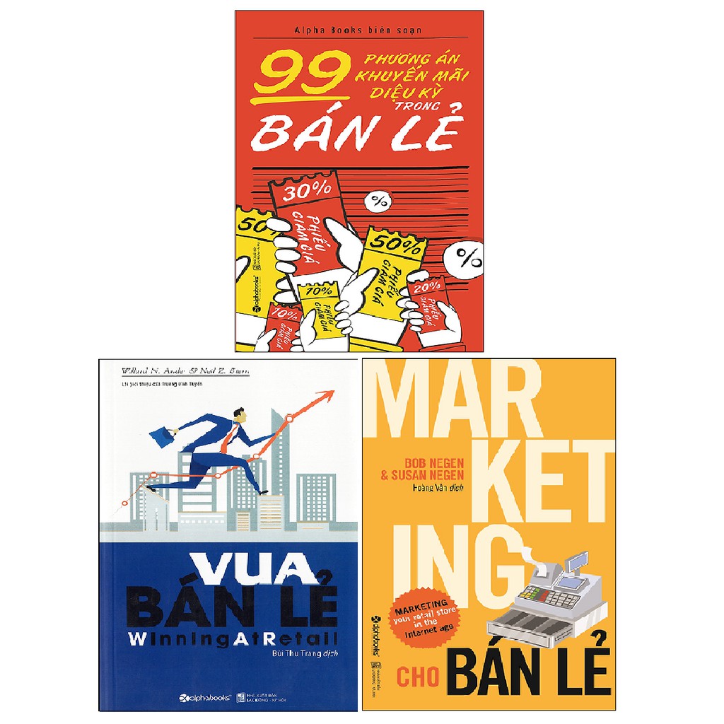 Sách - Combo 99 Phương Án Khuyến Mãi Diệu Kỳ Trong Bán Lẻ + Vua Bán Lẻ + Marketing Cho Bán Lẻ ( 3 cuốn )