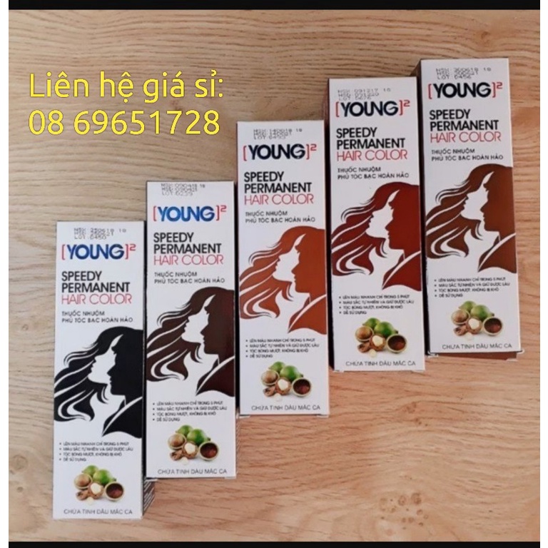 Nhuộm phủ tóc bạc hoàn hảo YOUNG 60 ml