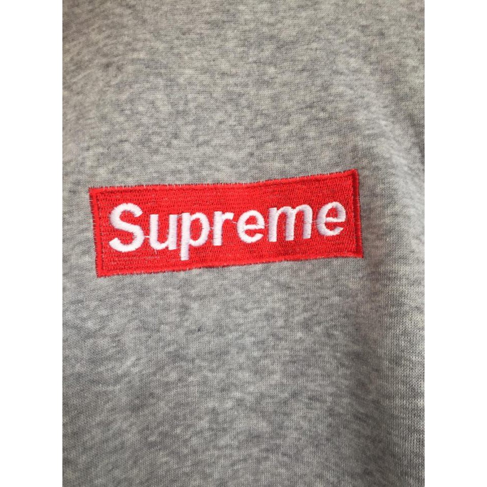 Hoodie supreme xám