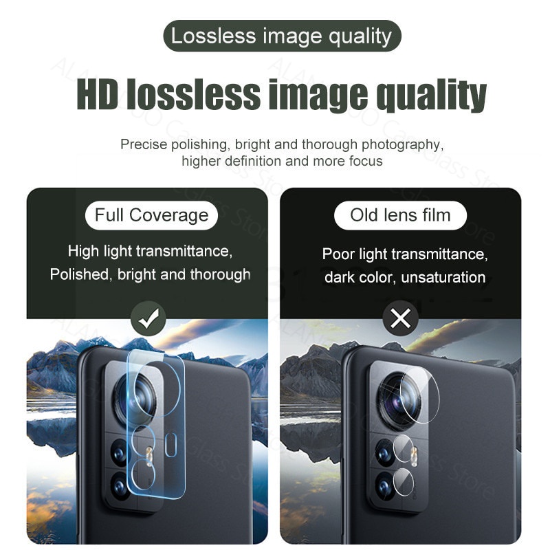 Set 2 Kính Cường Lực Bảo Vệ Camera Cho Xiaomi 12 Pro 11 Lite 11T 10T Pro 12s Pro mi Note 11s 10 9 Pro