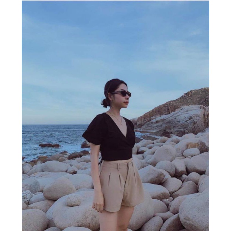 ÁO CROPTOP CỘT NƠ EO MỚI NHẤTMã _ AK7