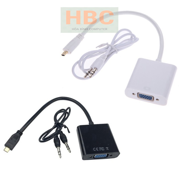 Cáp chuyển Micro HDMI to VGA + AV