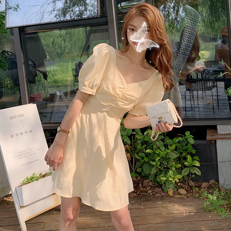 Váy Xoè Tiểu Thư Lưng Đan Dây Chéo Quyến Rũ VX08