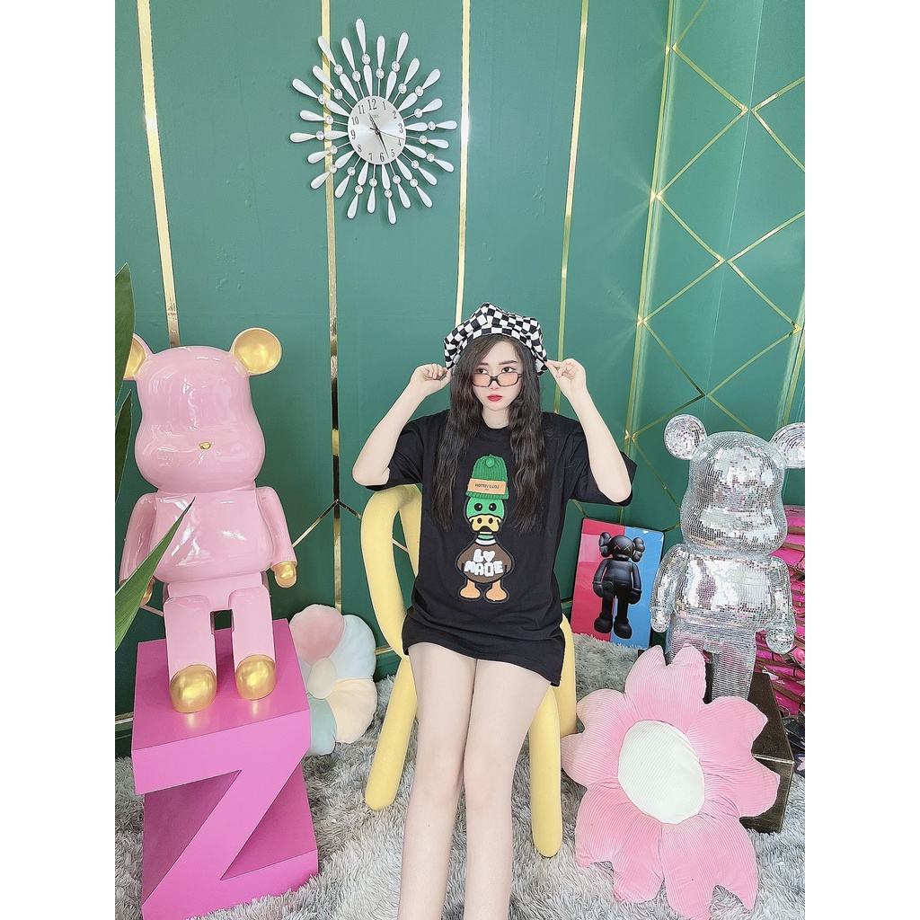 Áo Thun Nữ Hình Thêu Nổi Con Vịt Quảng Châu Cao Cấp - AT24