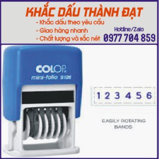 Dấu 6 số liền mực (Colop S126)