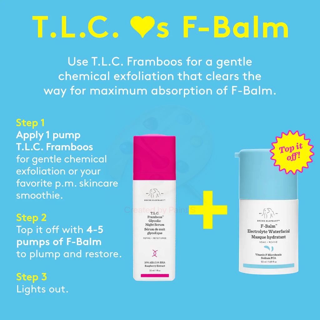 DRUNK ELEPHANT 🌿 Mặt nạ ngủ F-Balm™ Electrolyte Waterfacial Mask