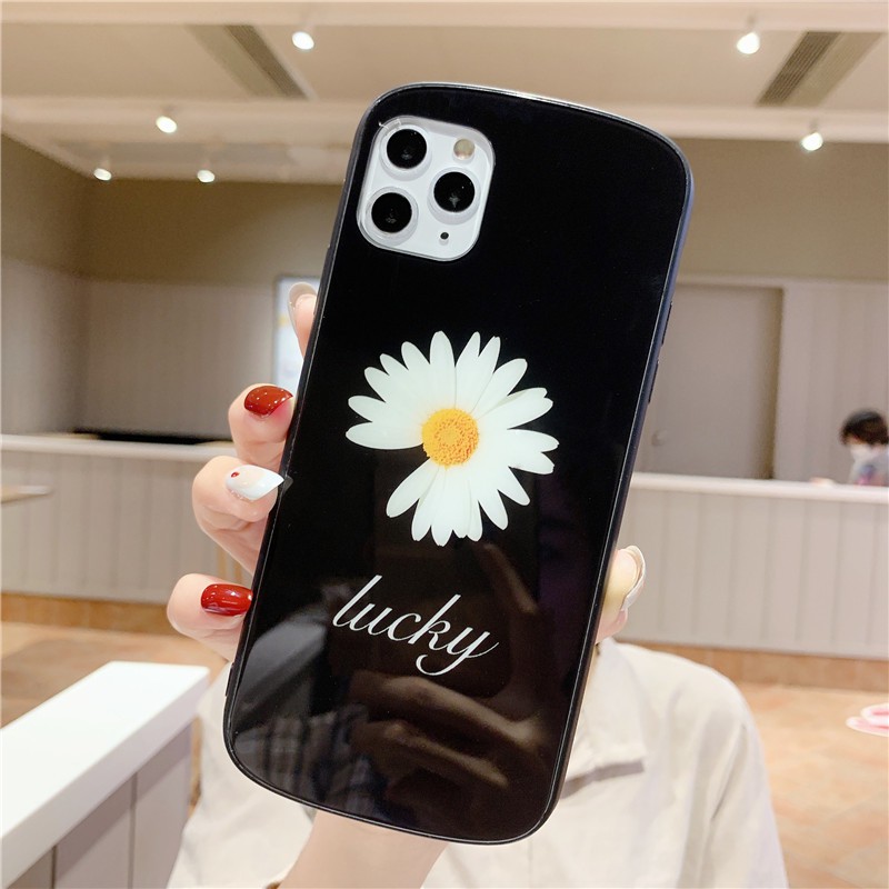 [ IPHONE ] Ốp Lưng Kính Cường Lực Viền Cong Lucky Air - K036