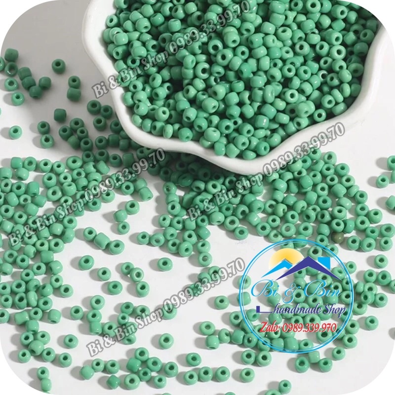 90g Hạt Cườm 2mm Màu Sứ Đính Kết Trang Phục Thời trang