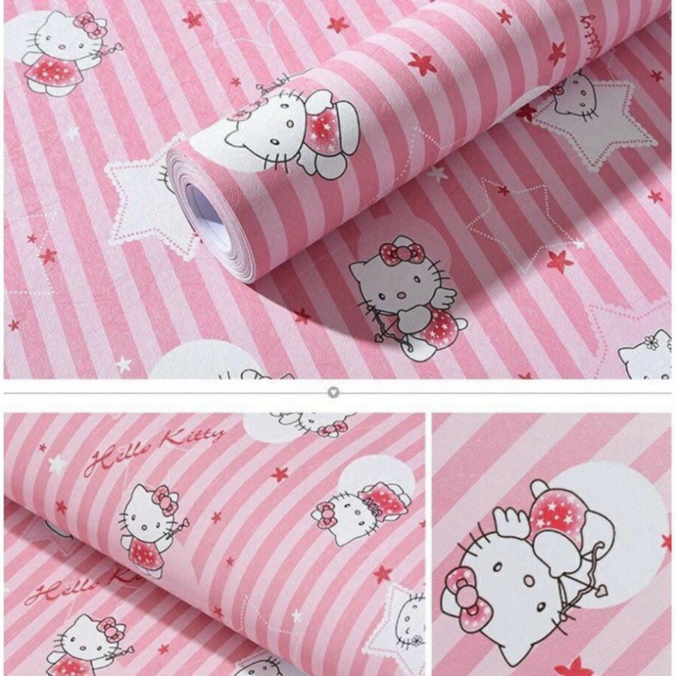 Cuộn 10m Giấy dán tường Kity sọc