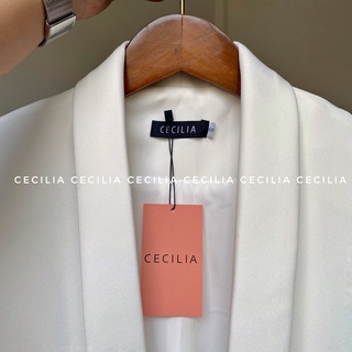 Áo blazer estelle by cecilia màu trắng ảnh thật chụp bởi cecilia chuẩn màu - ảnh sản phẩm 8