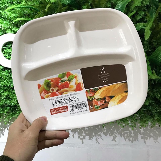 KHAY CHIA 3 NGĂN ĂN DẶM CHO BÉ ( Nhật Bản )