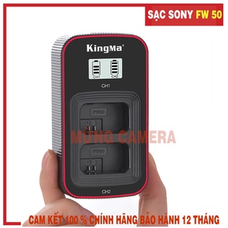 BỘ 2PIN SẠC ĐÔI SONY FW50 KINGMA (BẢN MỚI NHẤT)