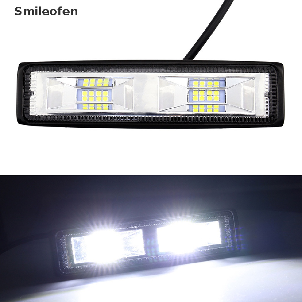 Đèn Led 16 Bóng 48W 6000K Ánh Sáng Trắng Chống Thấm Nước Chuyên Dụng Cho Xe Hơi