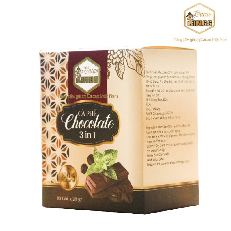 Cà phê chocolate (Sản phẩm của cacao kings)