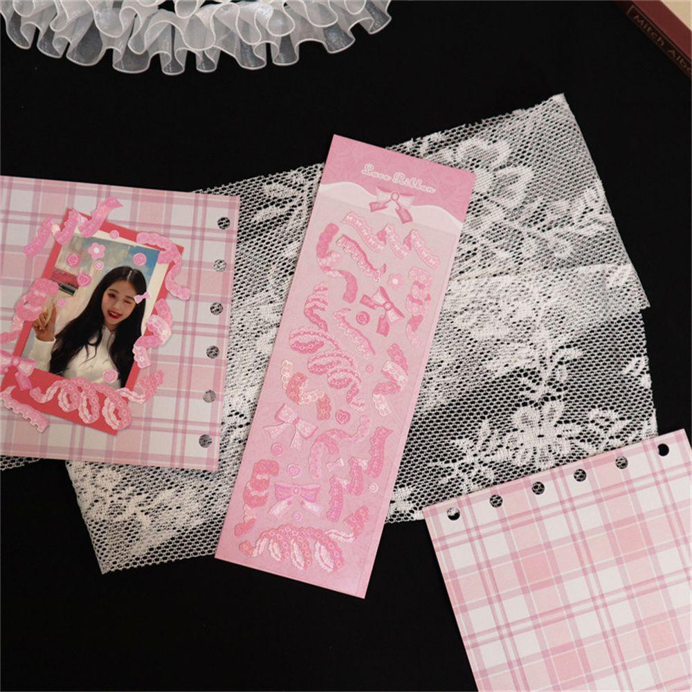 Sticker Dán Trang Trí Album Ảnh DIY Họa Tiết Ren Hoa Tiện Lợi