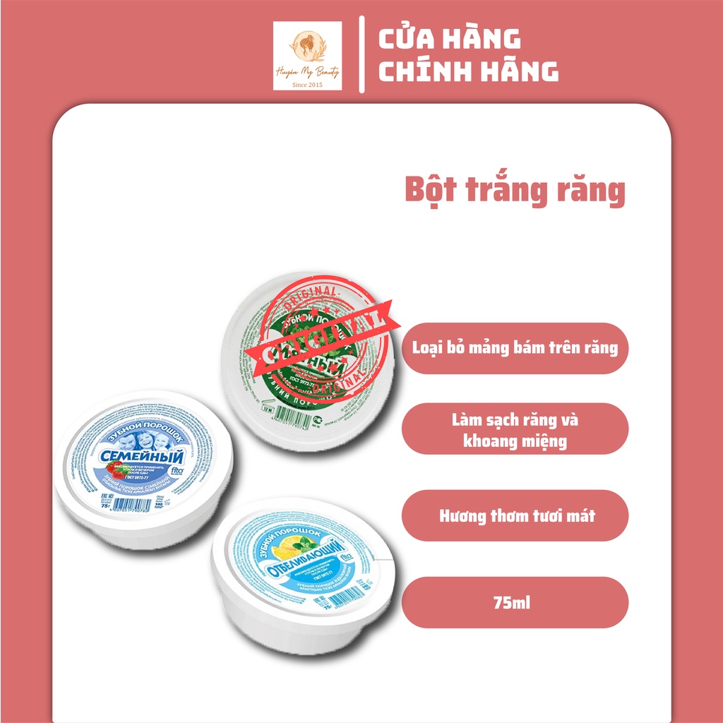 Bột trắng răng Nga 75g