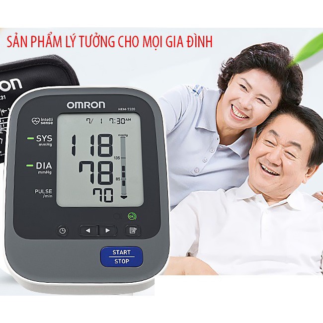 Máy Đo Huyết Áp Bắp Tay Tự Động Cao Cấp Omron HEM-7320