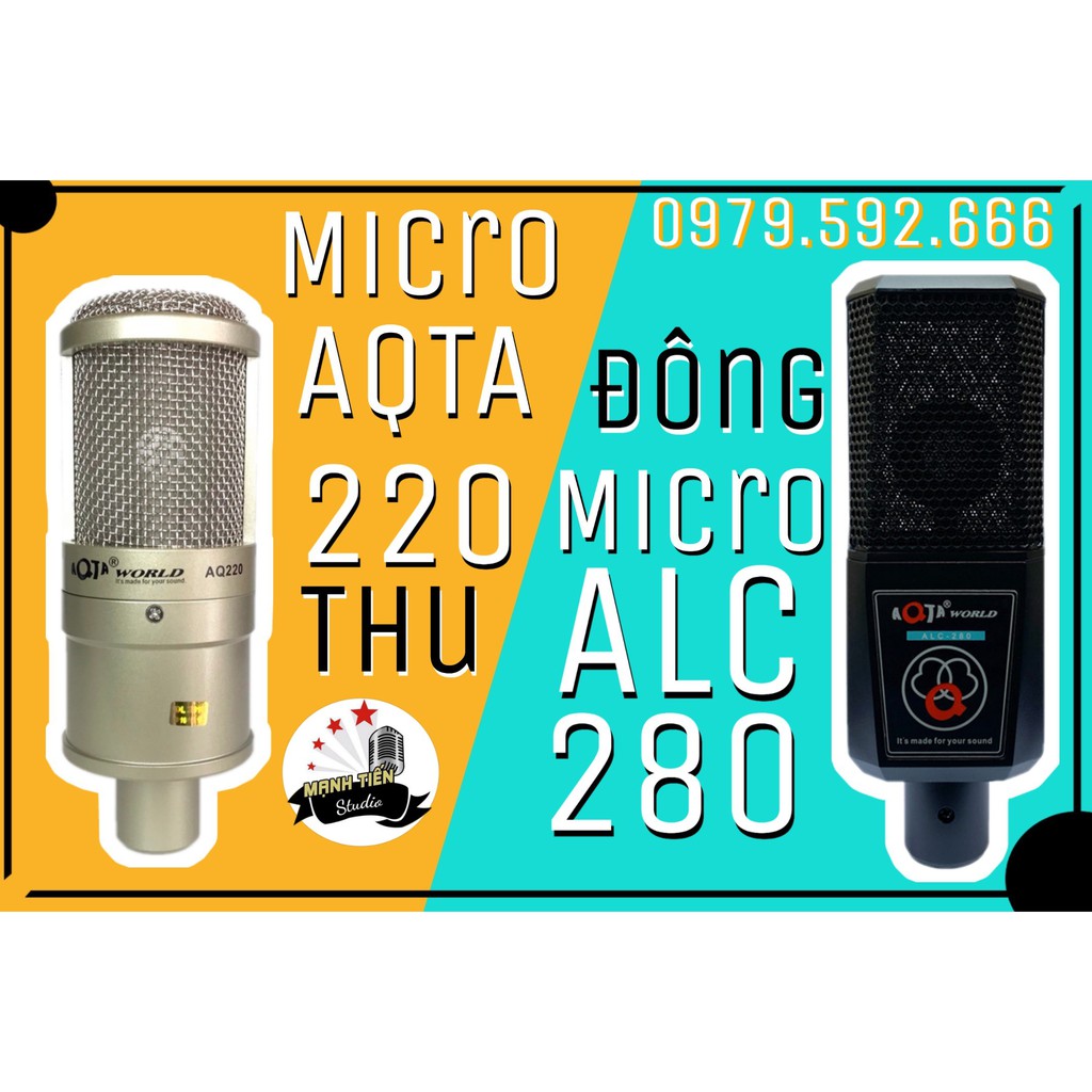 Combo Sound Card K10 + Micro ALC 280