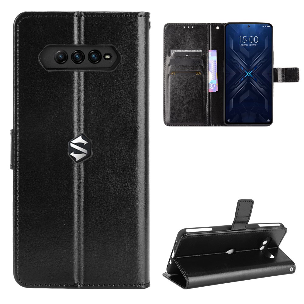 Ốp Điện Thoại Da PU Nắp Gập Tích Hợp Ví Đựng Thẻ Và Dây Đeo Sang Trọng Dành Cho Black Shark 4 Pro BlackShark 4