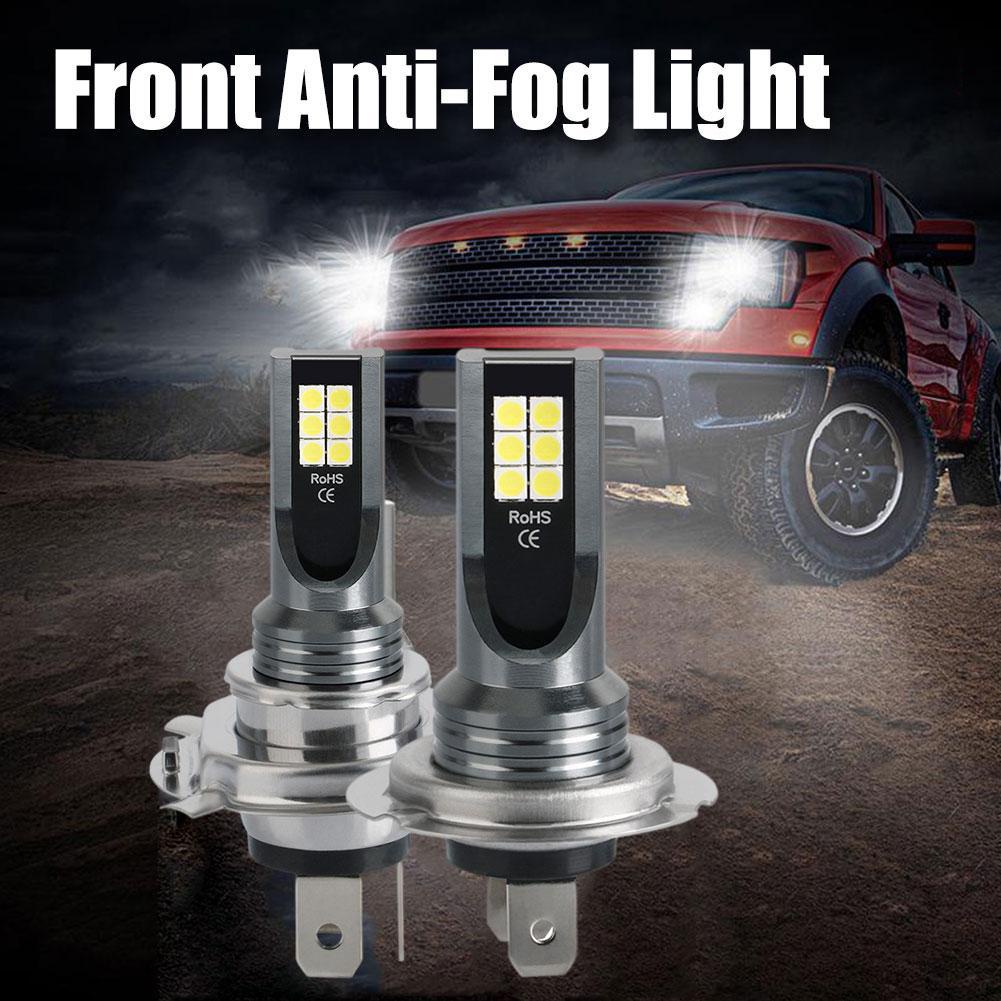 Đèn Pha Chống Sương Mù 3030-12LED DC12V-24V 24W H7H4 T2T1 Cho Xe Hơi