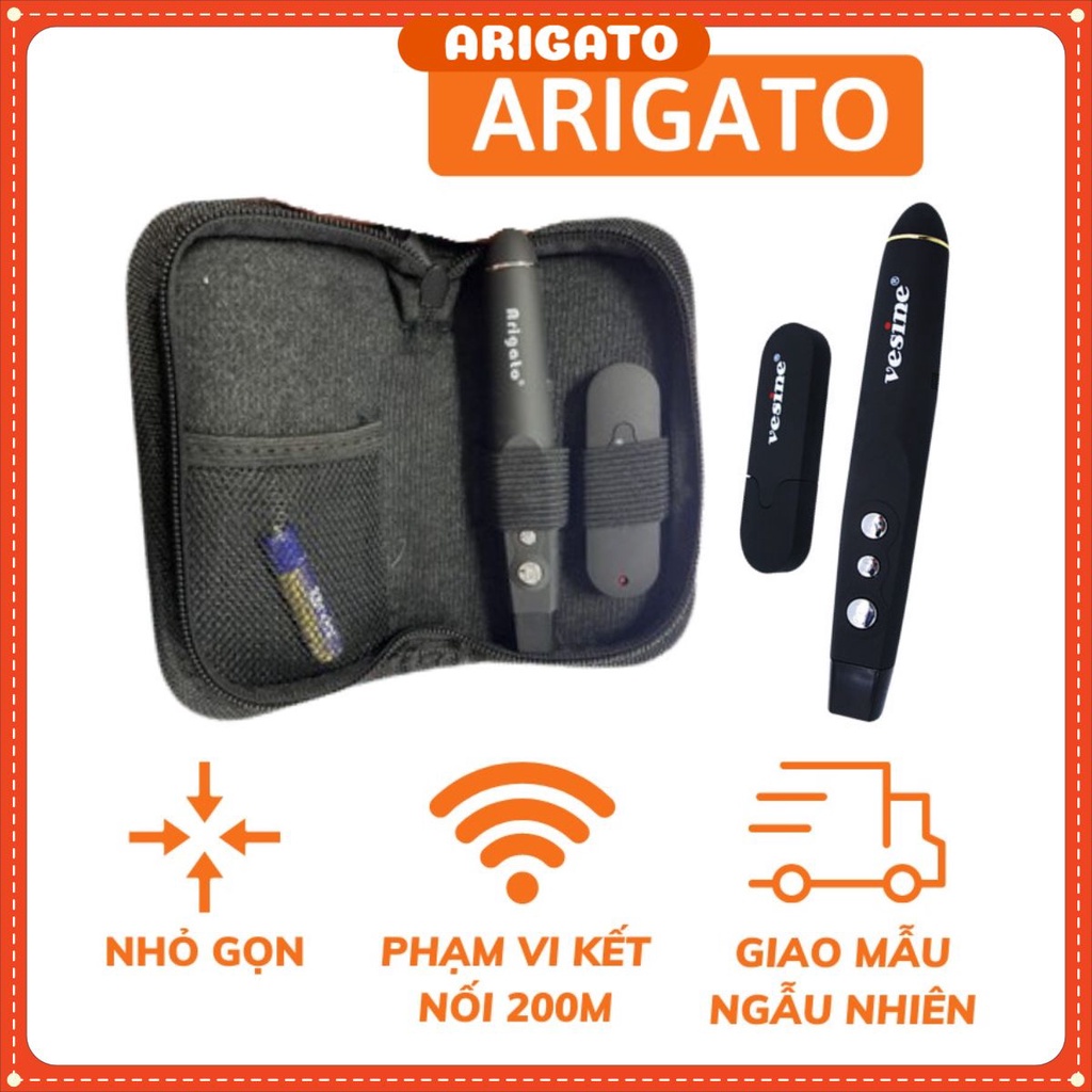 Bút trình chiếu slide Vesine Arigato VP101 Logitech R400 mới 100% bảo hành nhanh gọn tại ARIGATO-BTC