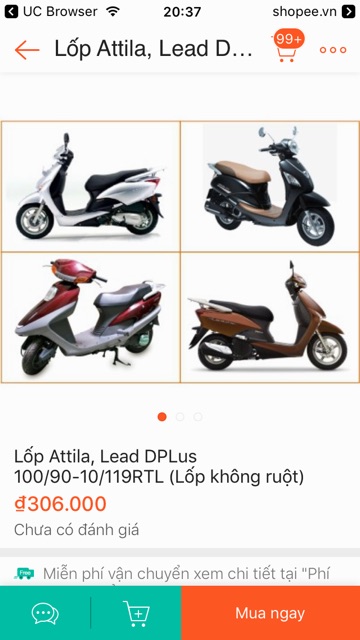 Lốp không xăm Honda lead chính hãng DRC