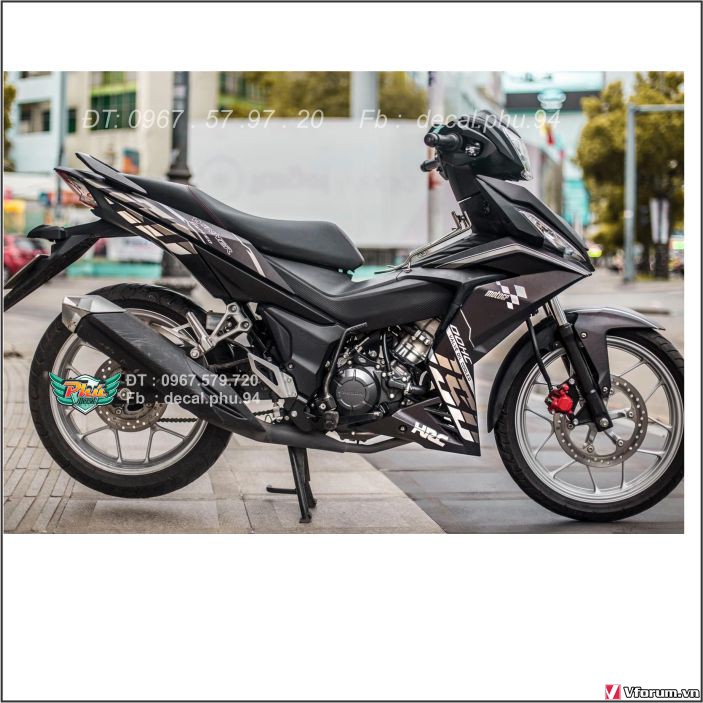 Tem Rời Winner V1 Đen nhám (O)