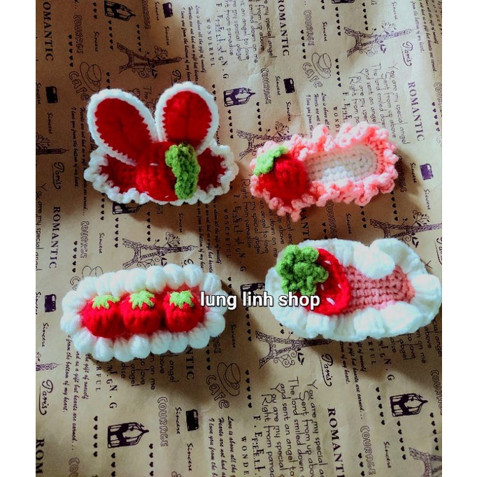Kẹp tóc len hanmade