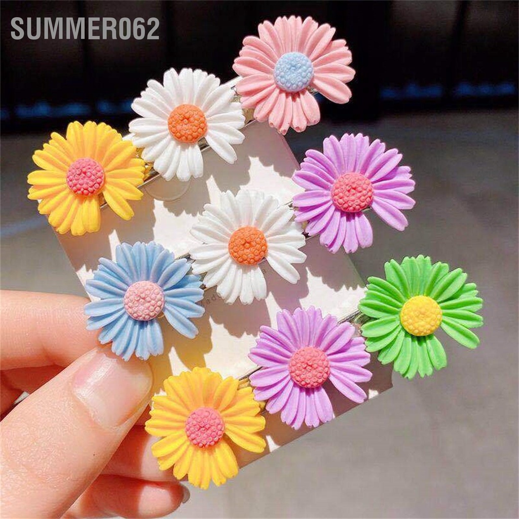 Trong kho Kẹp tóc hoa dễ thương Phụ kiện nhựa hoa cúc tinh tế cho bạn gái nữ  Giao hàng nhanh chóng  Summer062