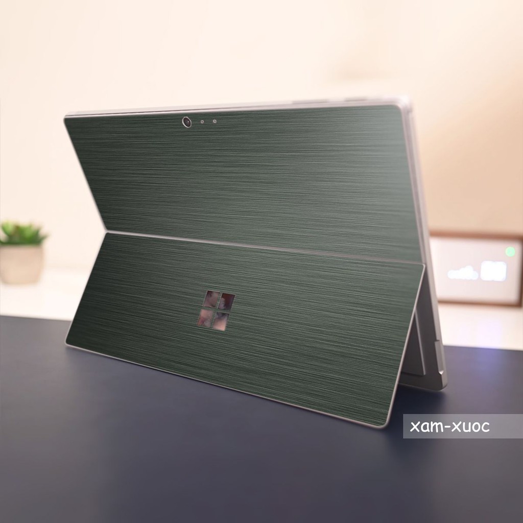 Skin dán Aluminum Chrome xám xước cho Surface 3 2015; Go, Go 2, Go 3; Pro 2 3 4 5 6 7 8 X