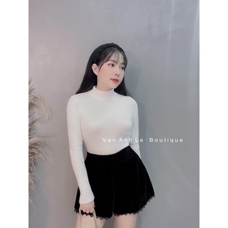 Quần Nhung chân ren