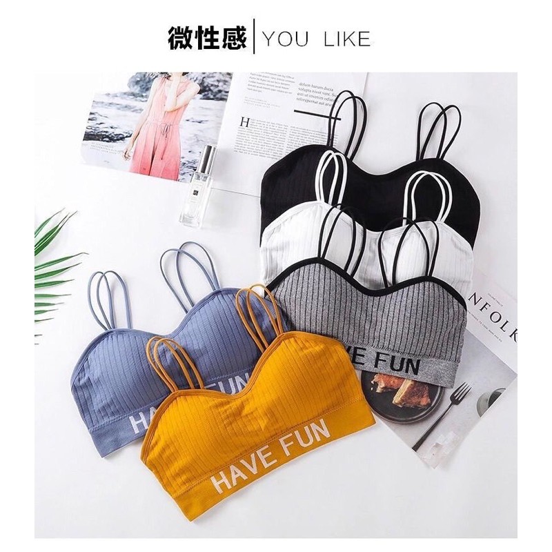 Áo Bra Cúp Ngực Dây Kép Have Fun