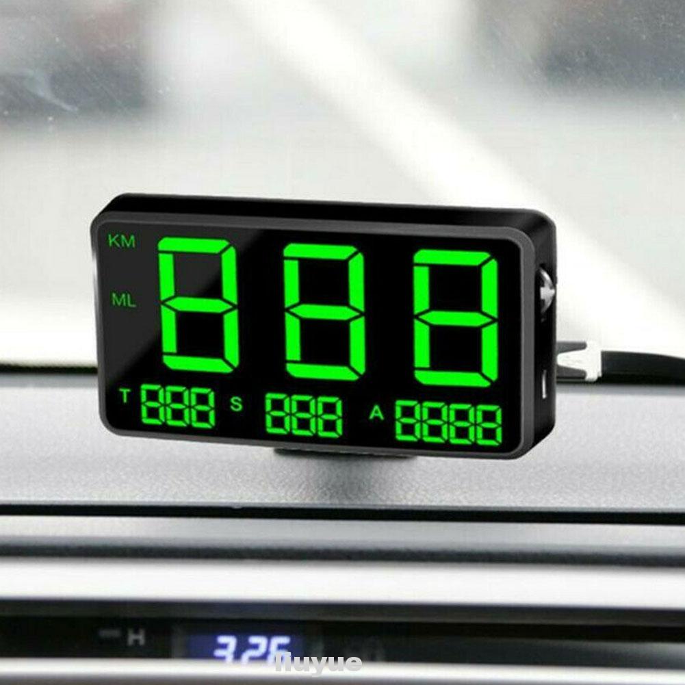 Digital Universal System Bike Truck Large Screen Motorcycles Overspeed Warning HUD GPS Speedometer