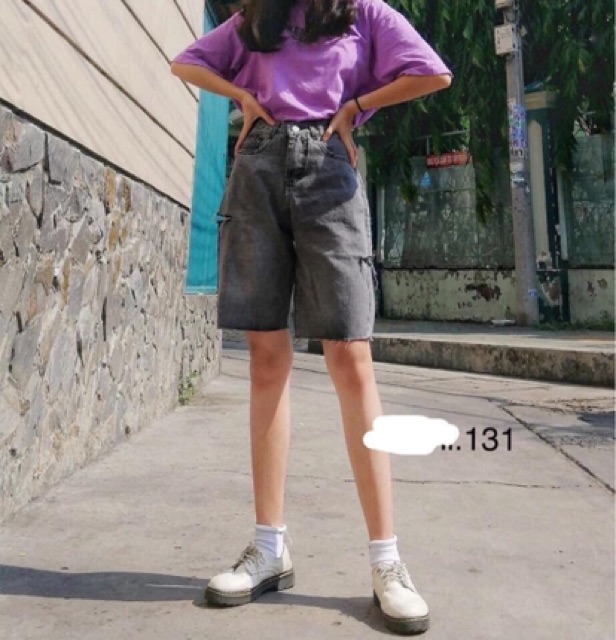 Quần jeans ngố qc
