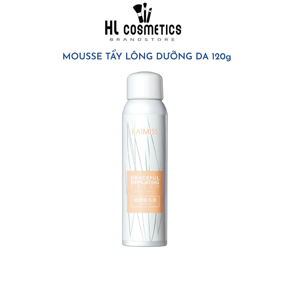 Mousse Tẩy Lông Nhanh Chóng Dưỡng Da Hiệu Qủa Sạch Sẽ BAIMISS 120g BMYR59