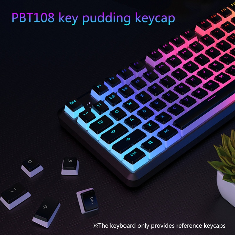 Set 104 nút bàn phím cơ chơi game PBT bền bỉ màu cherry Mx