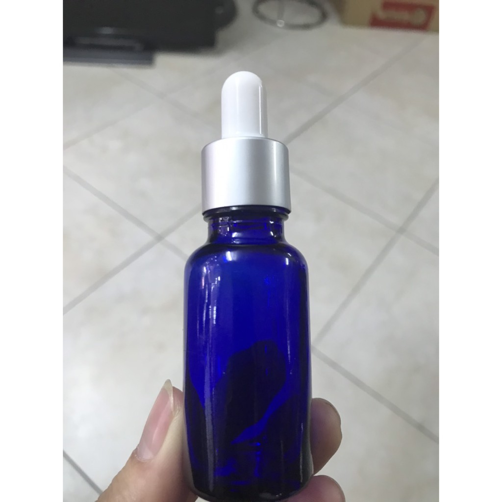 Chai thủy tinh 20ml xanh dương chiết serum, tinh dầu