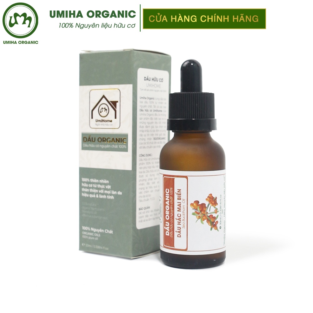 Dầu Hắc Mai Biển Hữu Cơ Umiha Organic 10/30ml | Sea ​​buckthorn Oil 100% Organic