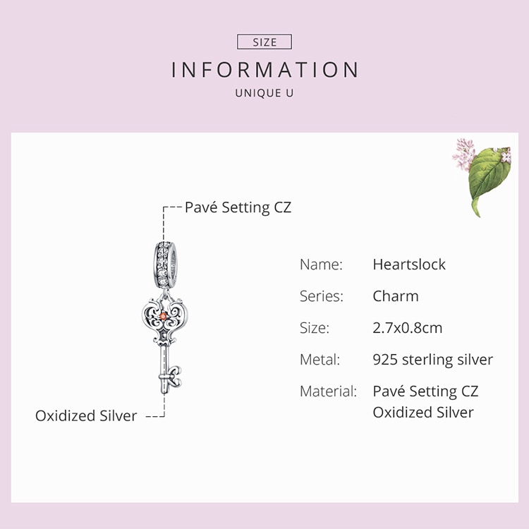 Phụ Kiện Bamoer BSC032 Bằng Bạc 925 Làm Trang Sức Phong Cách Cổ Điển