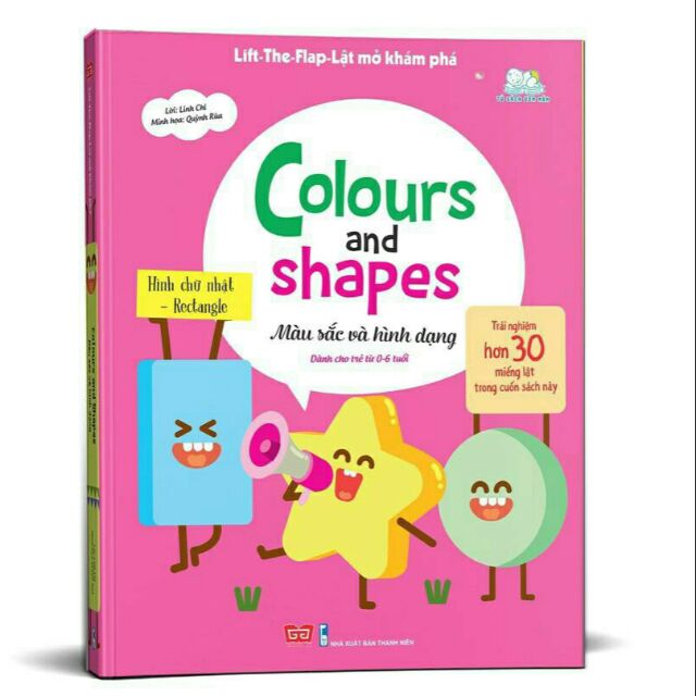 Sách - Lật mở khám phá - Colours and Shapes - Màu sắc và hình dạng(song ngữ)