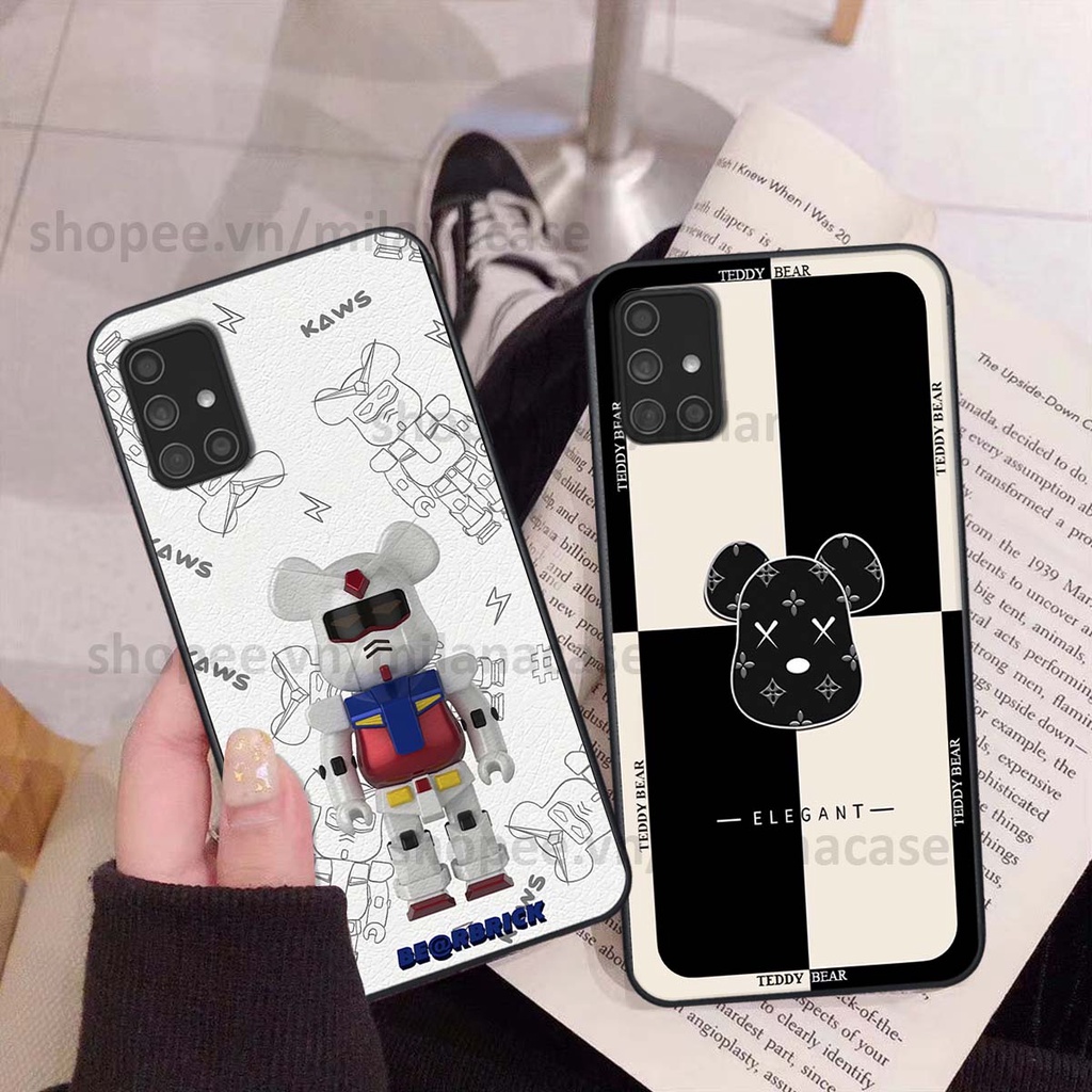 Ốp Samsung A31 / A51 / A71 gấu be@rBrick gấu Teddy Kaws siêu đẹp, phong cách, cá tính
