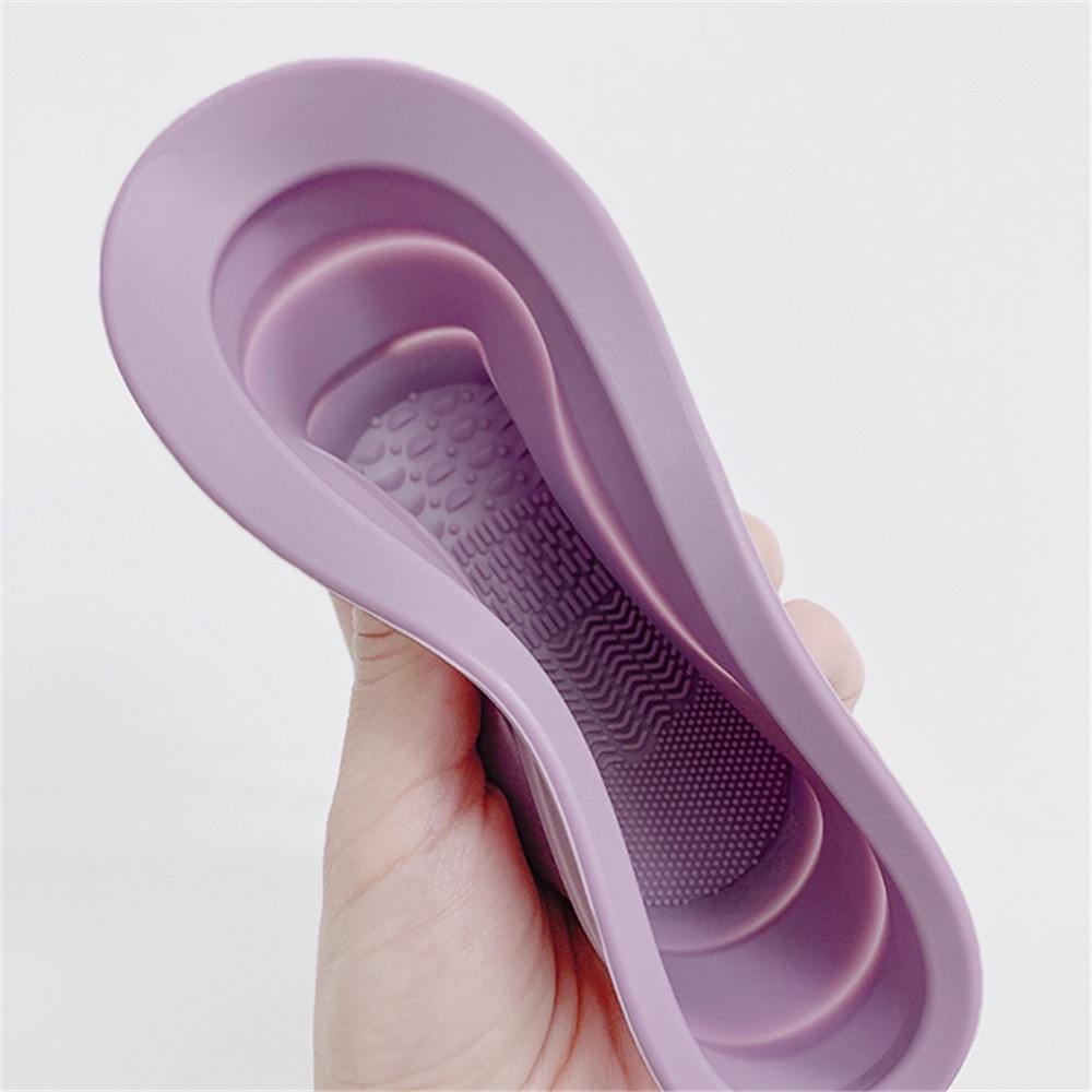 Dụng Cụ Vệ Sinh Cọ Trang Điểm Đa Năng Hình Quả Trứng Bằng Silicone