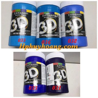MÀU ACRYLIC 3D LỌ 300ML
