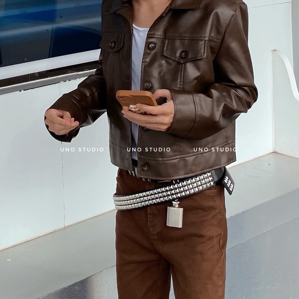 Dậy nịt, thắt lưng, belt đinh tán phong cách Punk, Rock, Gotic