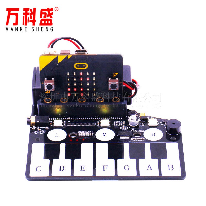 Bảng mở rộng đàn piano MICROBIT micro: bảng phát triển bit Bảng mở rộng âm nhạc Bộ rung đèn màu RGB