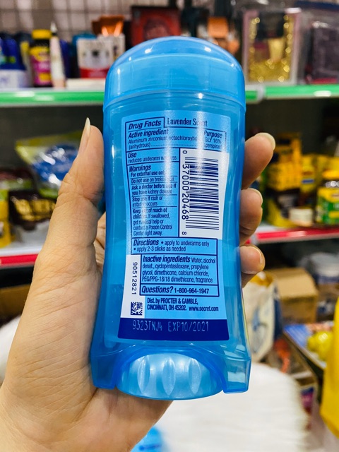 Lăn khử mùi gel Secret gel Lanvender 73g của Mỹ | BigBuy360 - bigbuy360.vn