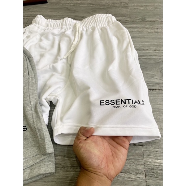 Quần short uinisex essentials có size 40kg tới 120kg chất vải cotton co dãn mát mẻ