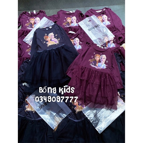 Váy Thu Tutu Bé Gái Elsa&amp;Anna HaM