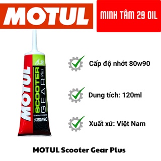 Nhớt hộp số, nhớt Lap xe tay ga Motul Scooter Gear Plus 80w90 120ml